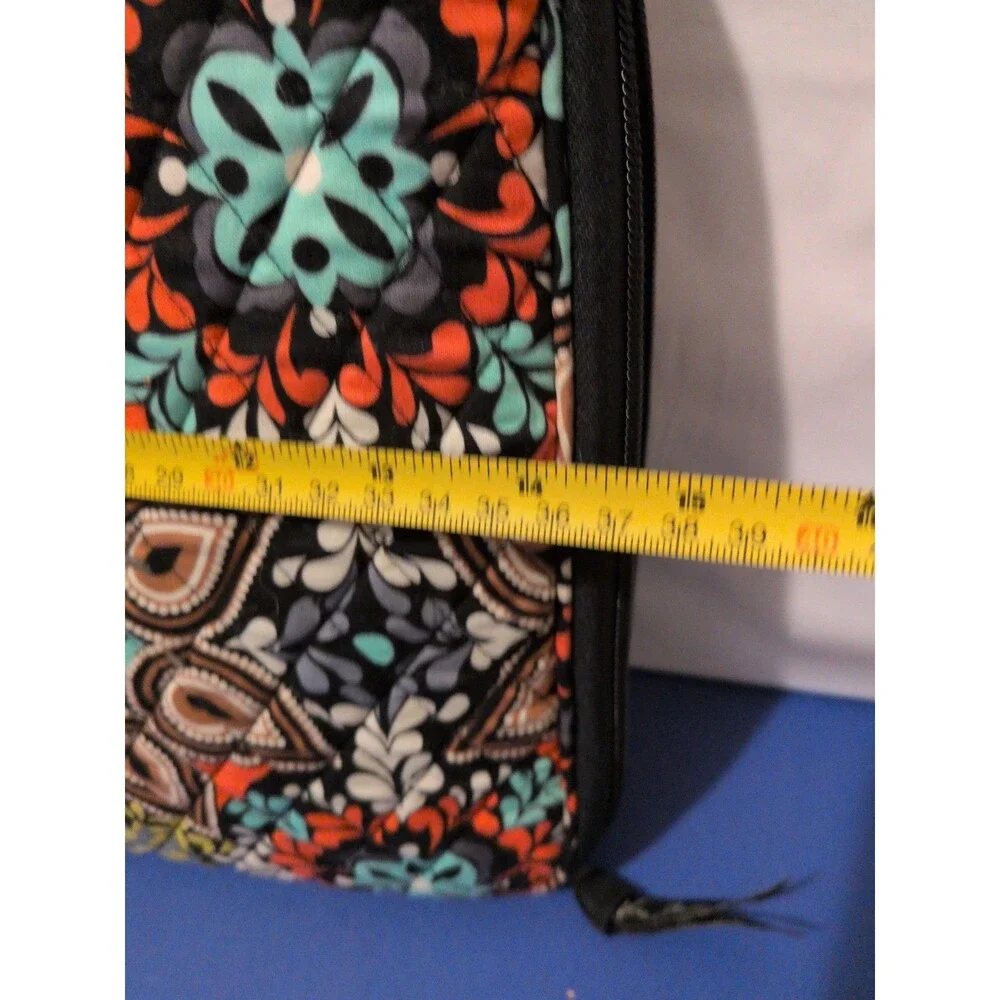 Vera Bradley Laptop Organizer bag case Enchantment fox peacock